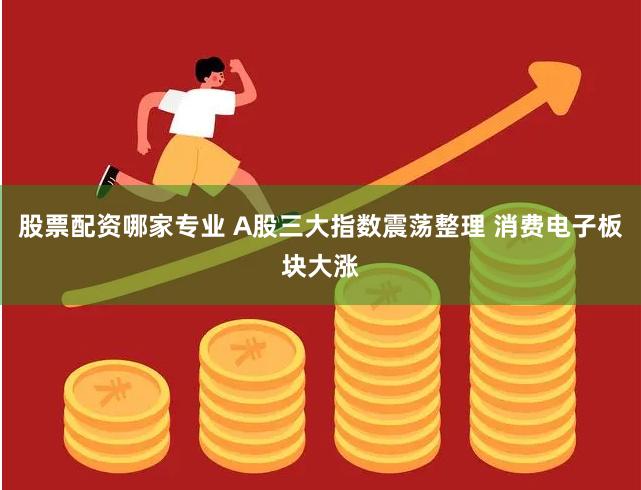 股票配资哪家专业 A股三大指数震荡整理 消费电子板块大涨